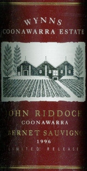 Wynns John Riddoch Cabernet Sauvignon 1996 750ml, South Australia