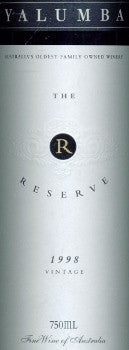 Yalumba Reserve Cabernet Shiraz 1998 750ml, Barossa Valley