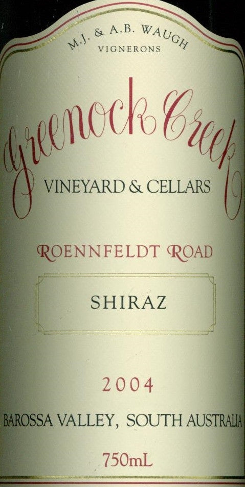 Greenock Creek Roennfeldt Road Shiraz 2004 750ml, Barossa Valley