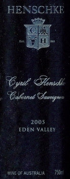 Henschke Cyril Cabernet Sauvignon 2005 750ml, Eden Valley