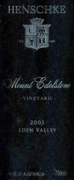 Henschke Mount Edelstone Shiraz 2005 750ml, Eden Valley