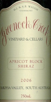 Greenock Creek Apricot Block Shiraz 2006 750ml, Barossa Valley