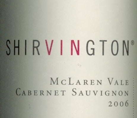 Shirvington Cabernet Sauvignon 2006 750ml, McLaren Vale