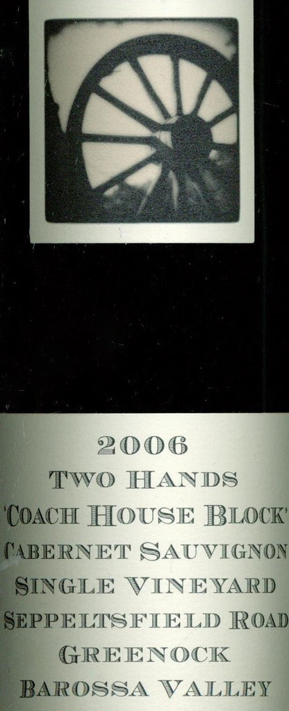 Two Hands Coach House Block Cabernet Sauvignon 2006 750ml, Barossa Valley