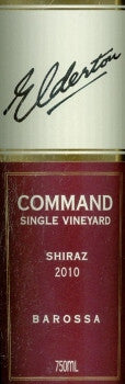 Elderton Command Shiraz 2010 750ml, Barossa Valley