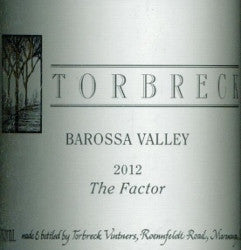 Torbreck The Factor Shiraz 2012 750ml, Barossa Valley