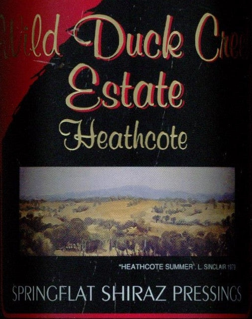 Wild Duck Creek Estate Springflat Shiraz Pressings 2005 750ml, Heathcote