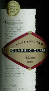Leasingham Classic Clare Shiraz 1994 750ml, Clare Valley