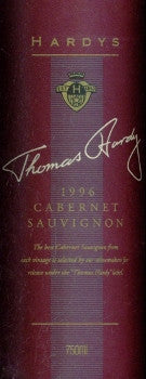 Hardy's Thomas Hardy Cabernet Sauvignon 1996 750ml, Coonawarra