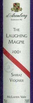 d'Arenberg Laughing Magpie Shiraz Viognier 2001 750ml, McLaren Vale