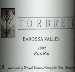 Torbreck RunRig Shiraz 2002 1.5L, Barossa Valley
