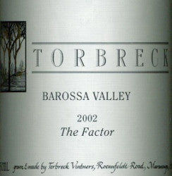 Torbreck The Factor Shiraz 2002 750ml, Barossa Valley