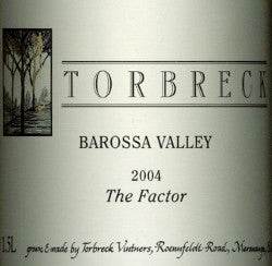 Torbreck The Factor Shiraz 2004 double magnum 3L, Barossa Valley