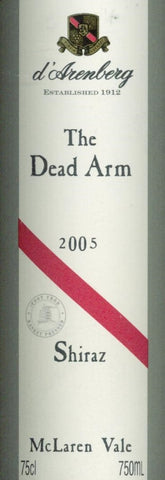 d'Arenberg Dead Arm Shiraz 2005 750ml, McLaren Vale