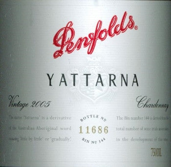 Penfolds Yattarna Chardonnay 2005 750ml, South Australia