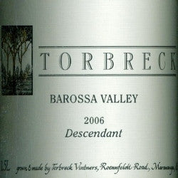 Torbreck Descendant Shiraz Viognier 2006 1..5L, Barossa Valley