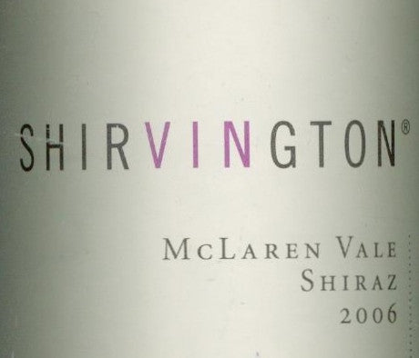 Shirvington Shiraz 2006 750ml, McLaren Vale