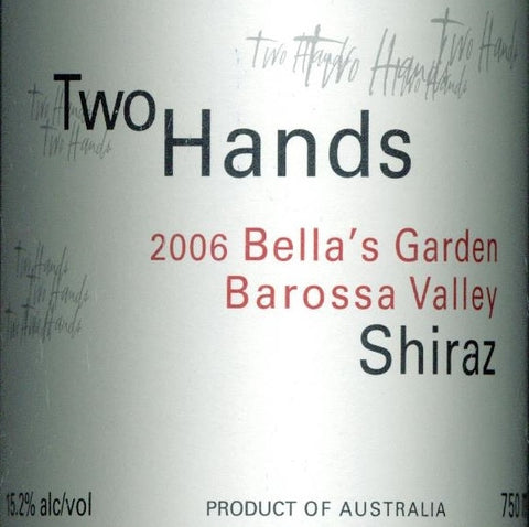 Two Hands Bella's Garden Shiraz 2006 Double Magnum 3L, Barossa Valley
