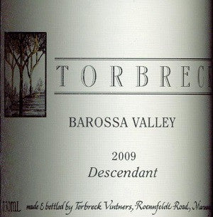 Torbreck Descendant Shiraz Viognier 2009 750ml, Barossa Valley