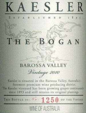 Kaesler The Bogan Shiraz 375ml 2010, Barossa Valley