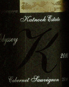 Katnook Estate Odyssey Cabernet Sauvignon 2010 750ml, Coonawarra