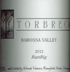 Torbreck RunRig Shiraz 2012 750ml, Barossa Valley