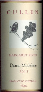 Cullen Diana Madeline Cabernet Sauvignon Merlot 2013 750ml, Margaret River