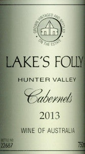 Lake's Folly Estate Cabernets 2013 750ml, Hunter Valley